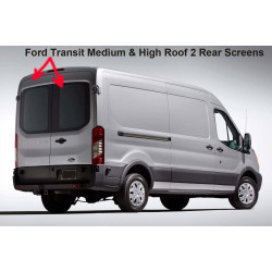 Ford Transit Full Size Van Medium / High Roof 2 Rear Window Safety Screens