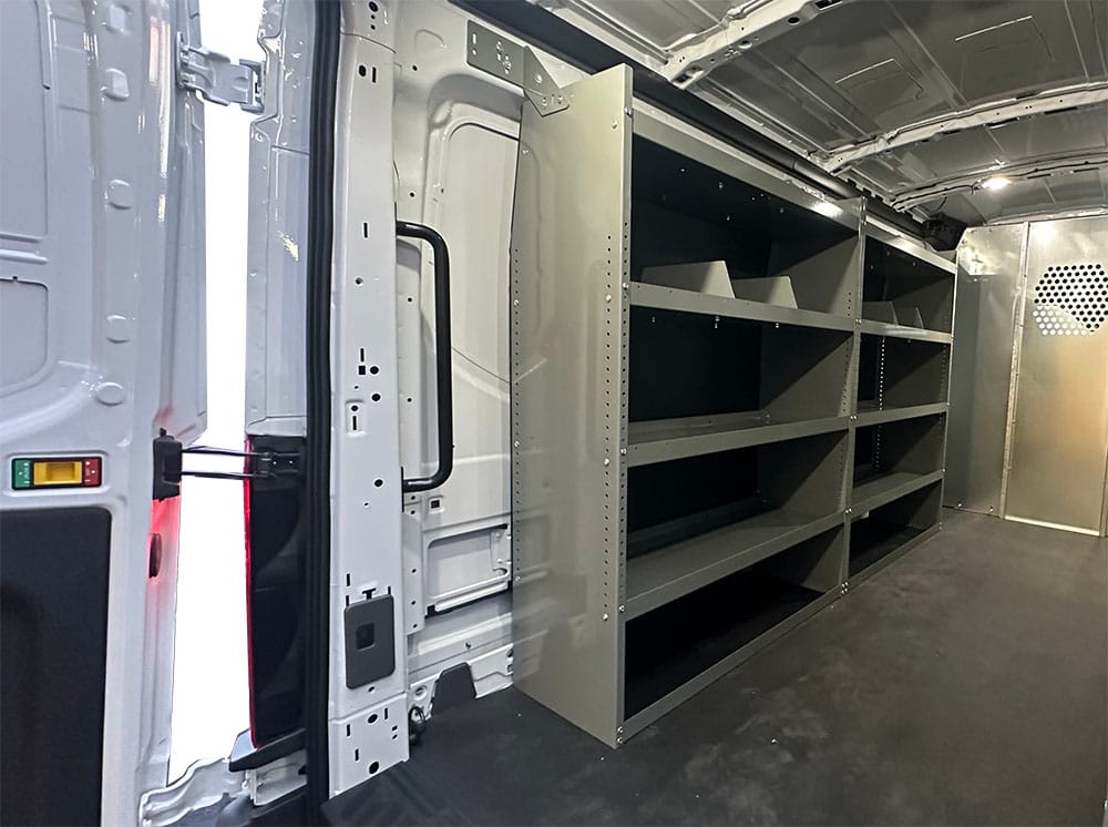 Set of 2 Shelving Units Ford Transit Full Size Medium and High Roof