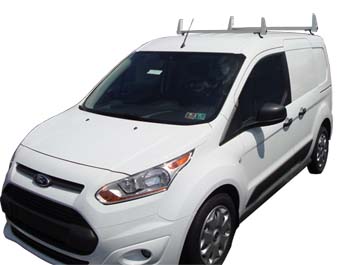 Aluminum 2 Bar Ladder Rack - Ford Transit Connect 2014 - Newer Models