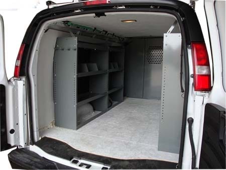 Shelving Package PRO - Full Size Van - 2+1 unit with Door - Image 2
