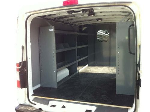 Set of 2 Nissan NV Cargo Low Roof Shelving Storage Units 45L x 44H x 13D