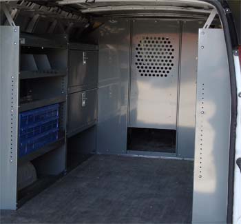 GMC Savana Full Size Van Safety Partition, Bulkhead with 10" opening