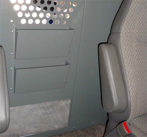 Two Slot File/Binder/Paper Holder for Van Partition