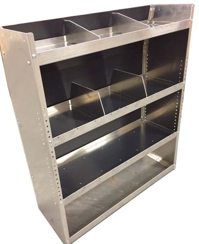 Aluminum Van Shelving Unit 38"Lx44"Hx13"D