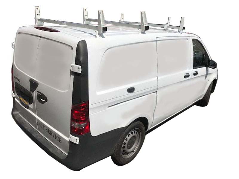 Aluminum 3 Bar Ladder Rack Mercedes Metris