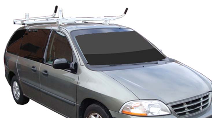 Toyota Sienna Aluminum Ladder Rack - Single Lock Down