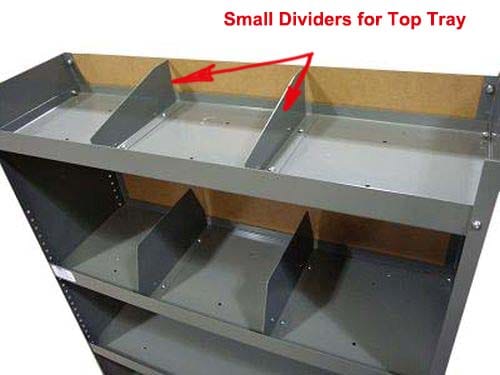 Shelving Dividers for Top Tray