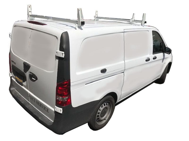 Aluminum 2 Bar Ladder Rack Mercedes Metris