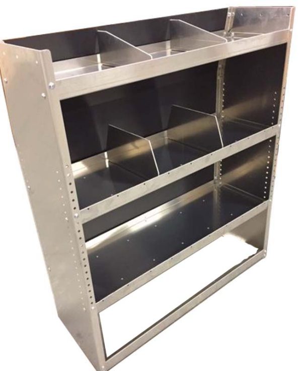 Set of 3 Aluminum Shelving Package - Low Roof Ford Transit - product view 5
