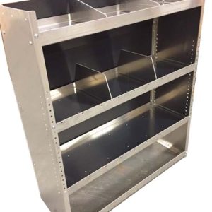 Aluminum Van Shelving Unit 38"Lx44"Hx13"D