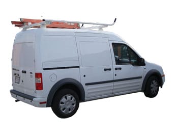 Aluminum Ladder Rack - Ford Transit Connect 2009 - 2013 - Single Lock Down