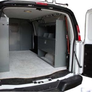 Shelving Package PRO - Full Size Van - 2+1 unit with Door - product view 6