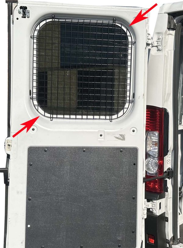 Ram Promaster Van Window Safety Screens - 2 Rear Hinged Doors