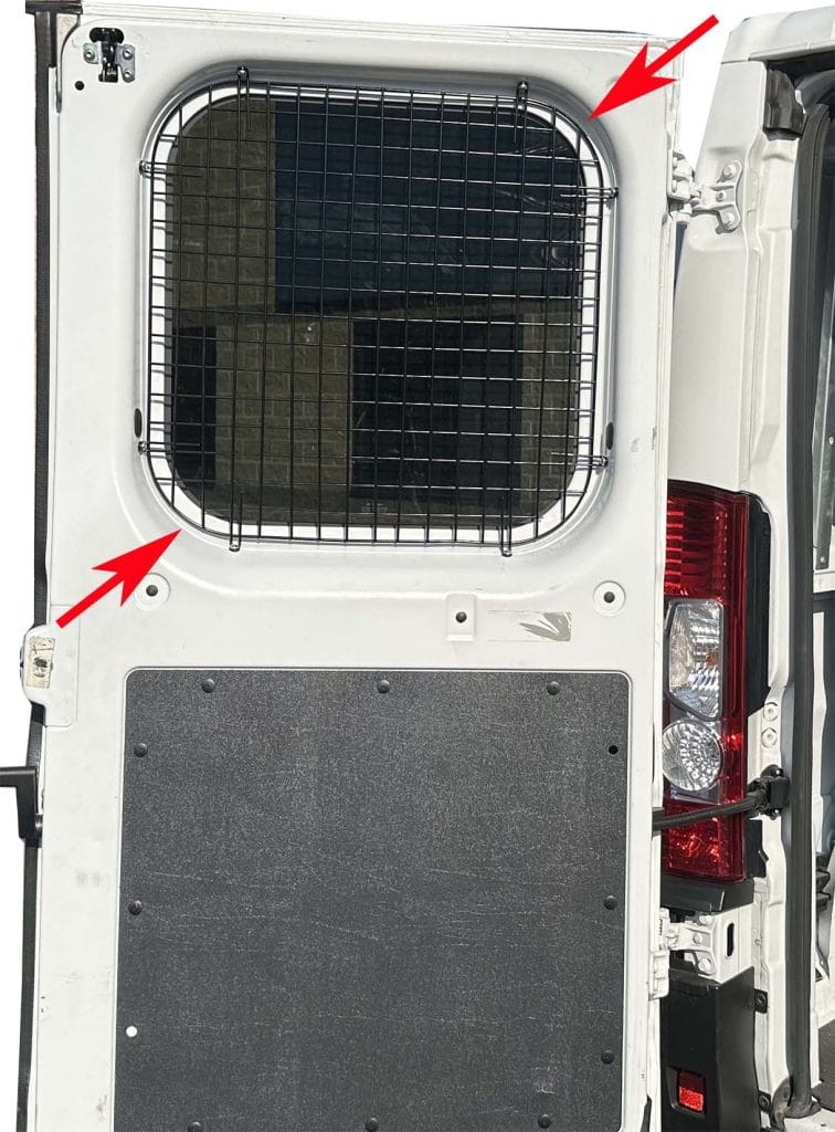 Ram Promaster Van Window Safety Screens - 2 Rear Hinged Doors