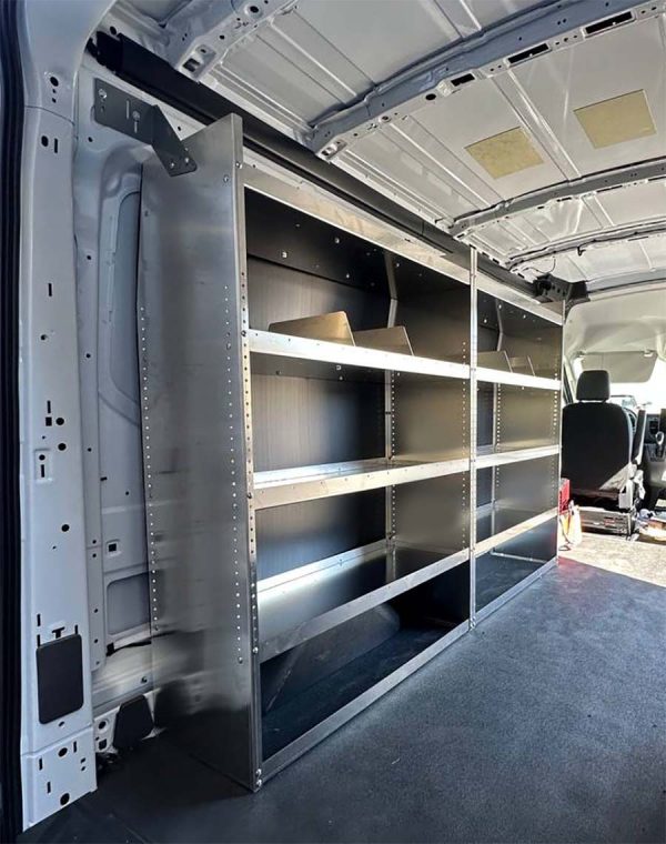 Set of 3 Aluminum Shelving Package for Mercedes Sprinter - product view 6