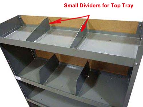 Shelving Dividers for Top Tray